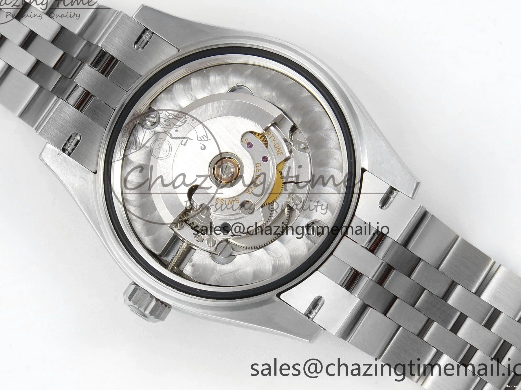 MiroTime 0114 DateJust 31 278274 THBF 1:1 Best Edition 904L Steel Purple Roman Dial on SS Jubilee Bracelet HZ Cal. Breathable 43